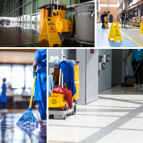 Professional commercial cleaning team in Reading, PA ensuring spotless office spaces.