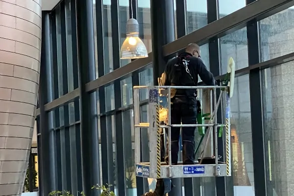 Post-construction window cleaning service in Philadelphia